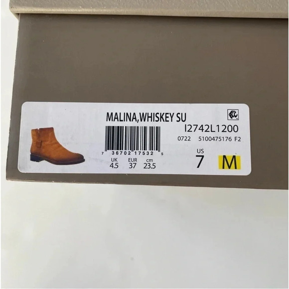 New Franco Sarto Womens Malina Whiskey Suede Ankle Boots Bootie Size 7 - Picture 4 of 10